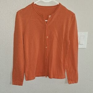 Vibrant Orange Woolmark Cardigan